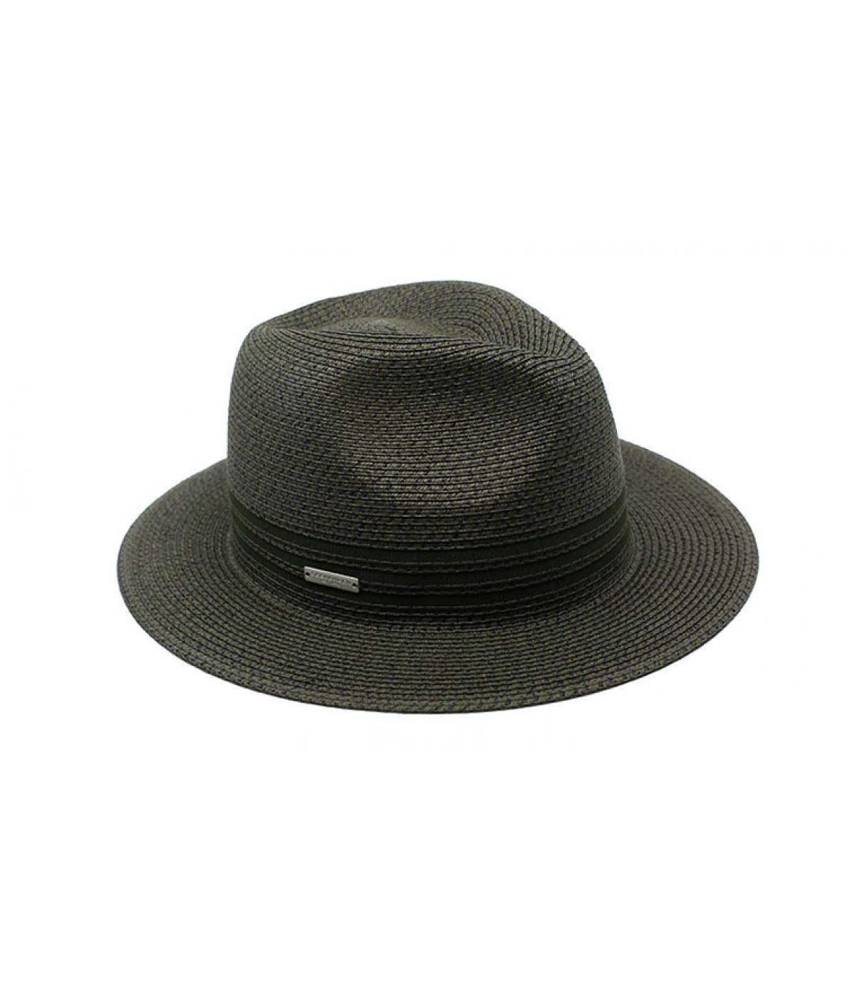 Seeberger green straw hat